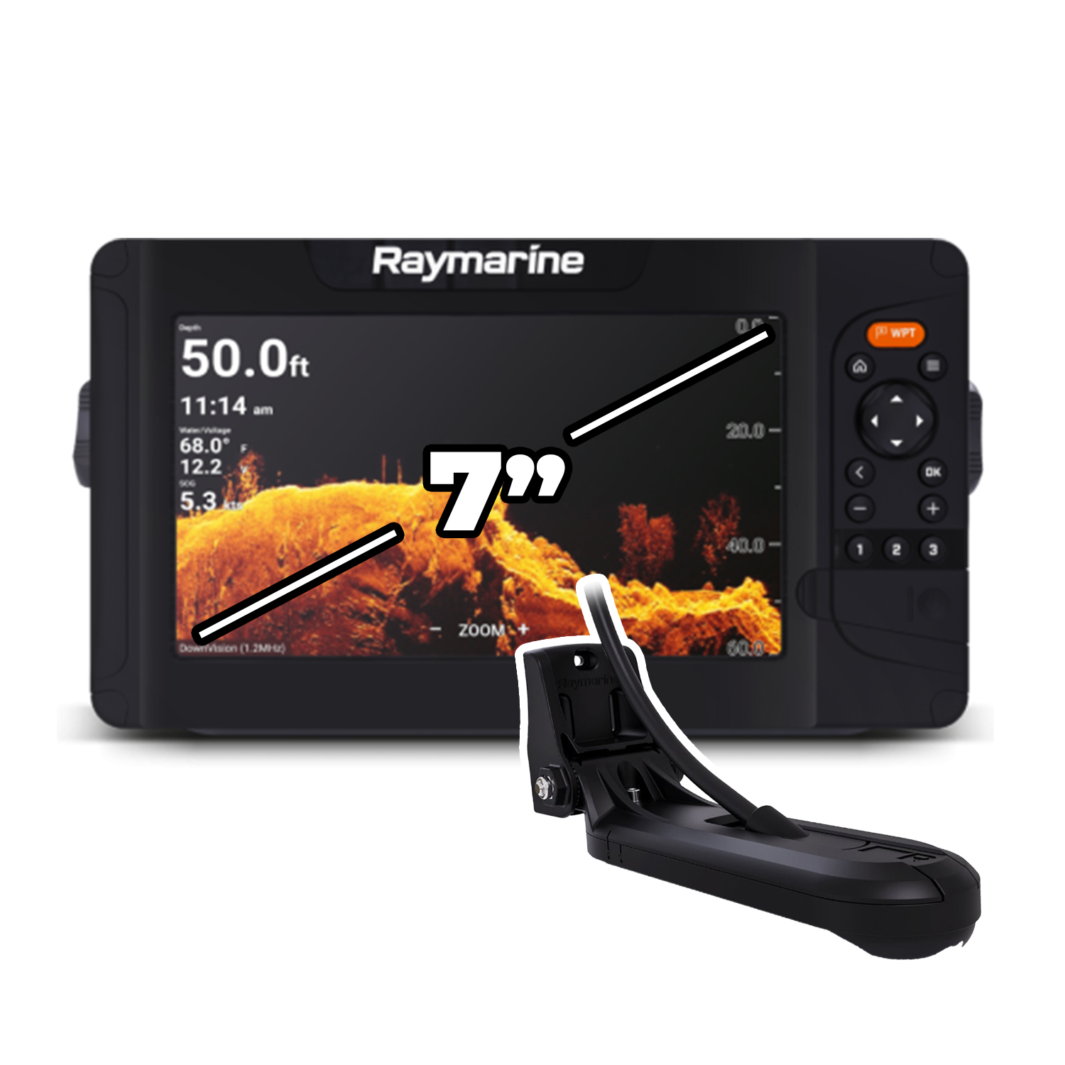 Raymarine – ECHOLOT Element sonar CHIRP 7" HV-100+ (echolot)