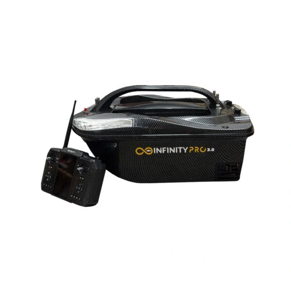 Zavážecí loď INFINITYBOAT PRO 3.0 50Ah LIMITOVANÁ CARBONOVÁ EDICE