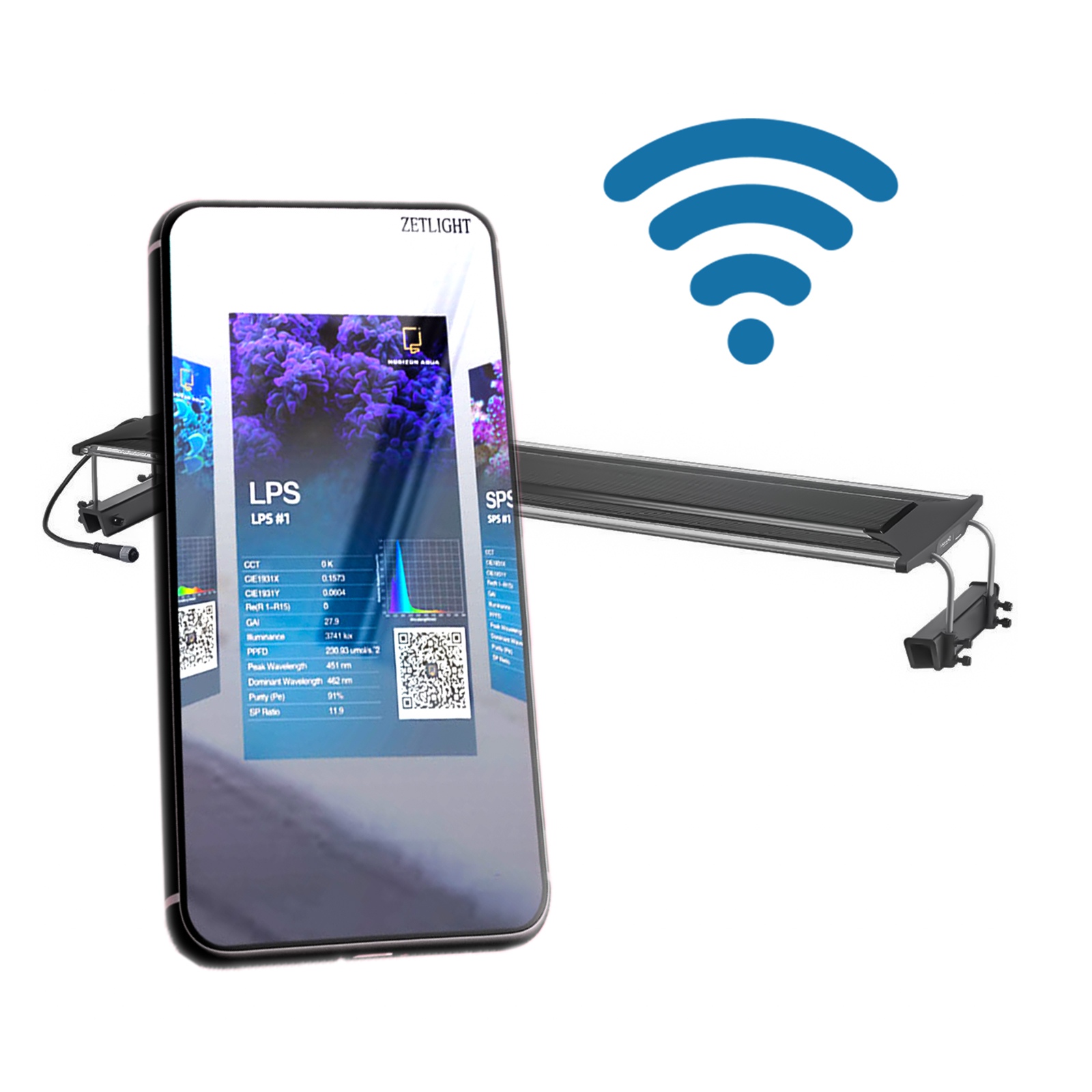 Zetlight Horizon QMAVEN II ZT6600 Fresh - 160W sladkovodní LED lampa