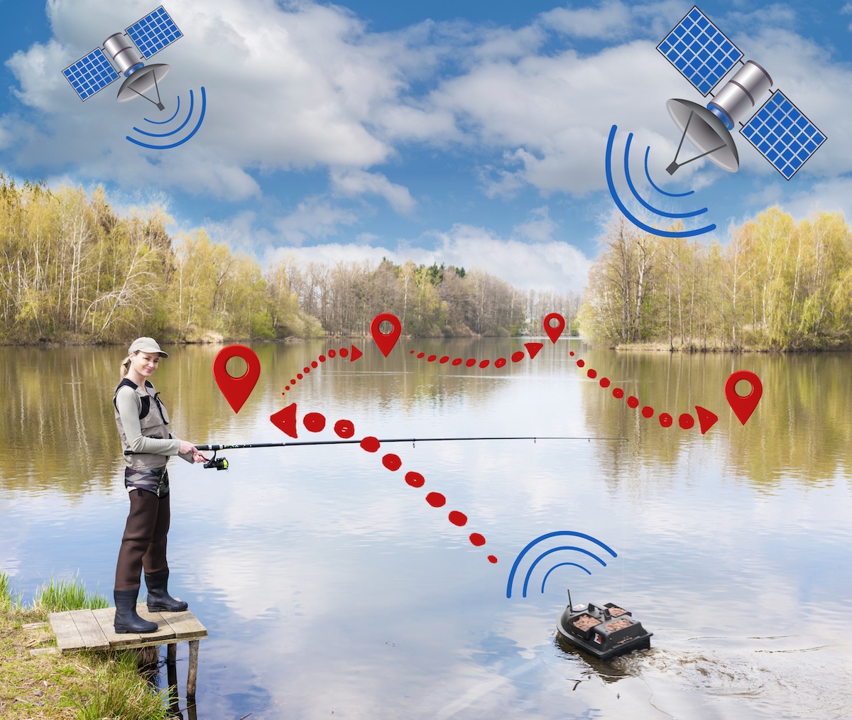 Zavážecí lodička LAKE XLEGEND s GPS