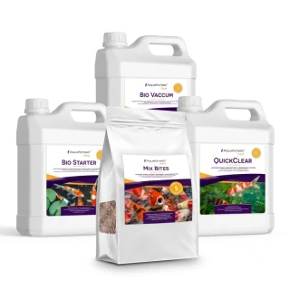 Aquaforest Pond 3x 1L (Bio Vacuum, Quick Clear, Bio Starter) + ZDARMA krmivo Mix Bites S (1 kg)
